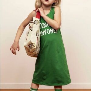 Mini Rodini Green Tennis Anyone Tank Dress  4 - 5yr old 104/110